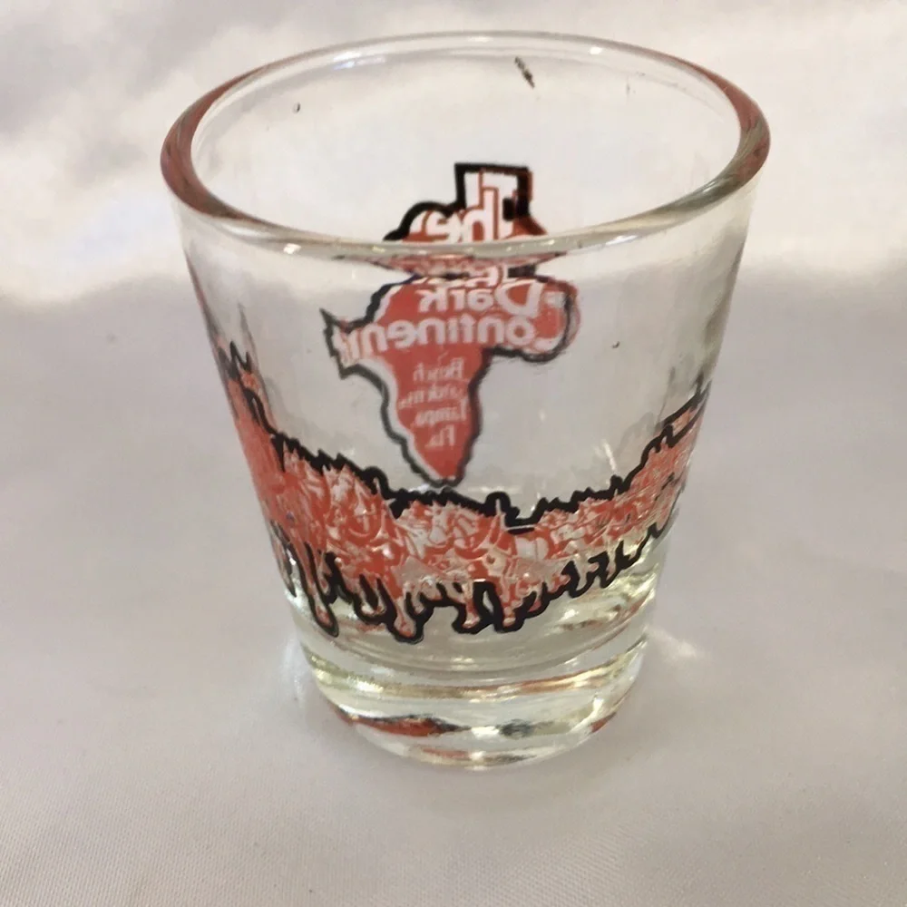 Vintage Busch Gardens Tampa The Dark Continent Shot Glass | Retro Souvenir